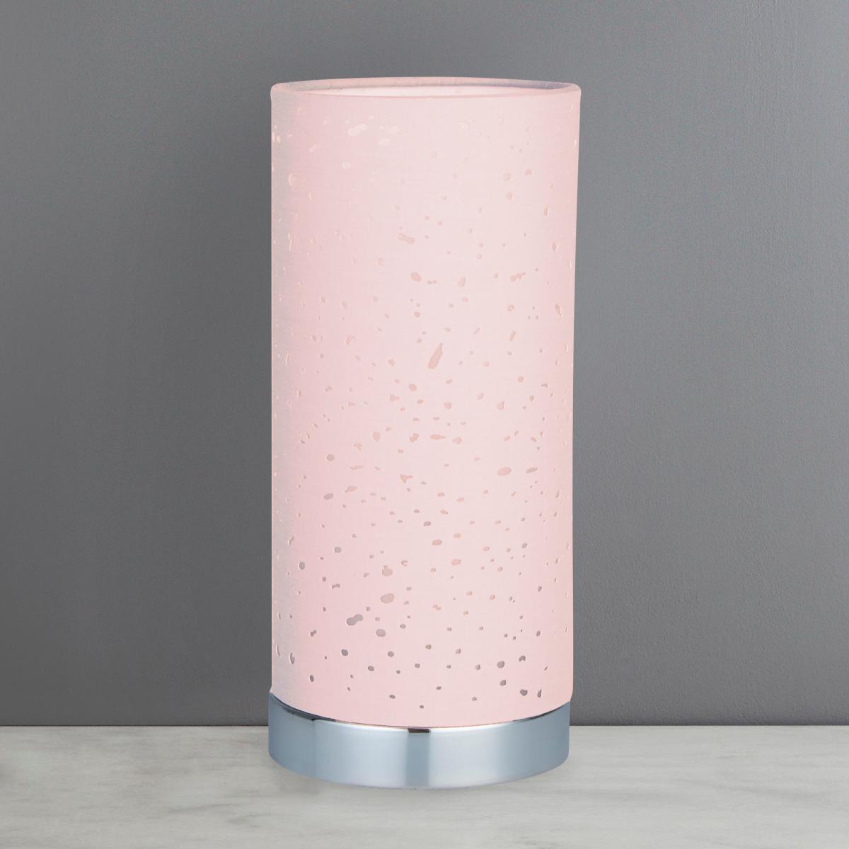 Celano Pink Table Lamp Chrome and Pink – image 2