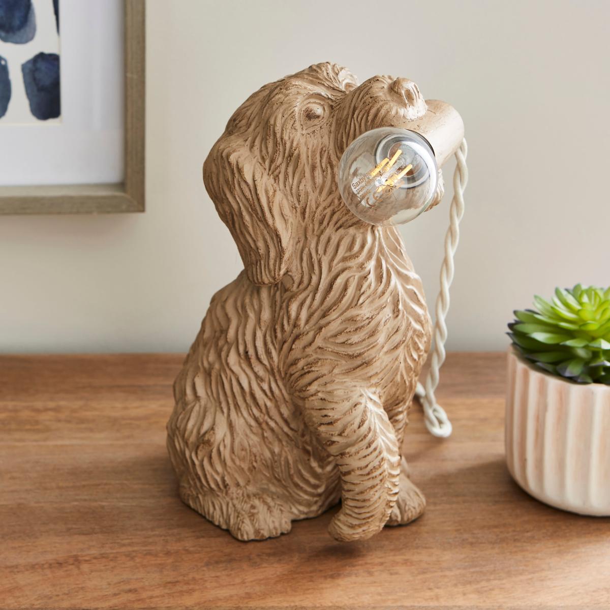Reggie the Cockapoo Table Lamp Natural – image 2