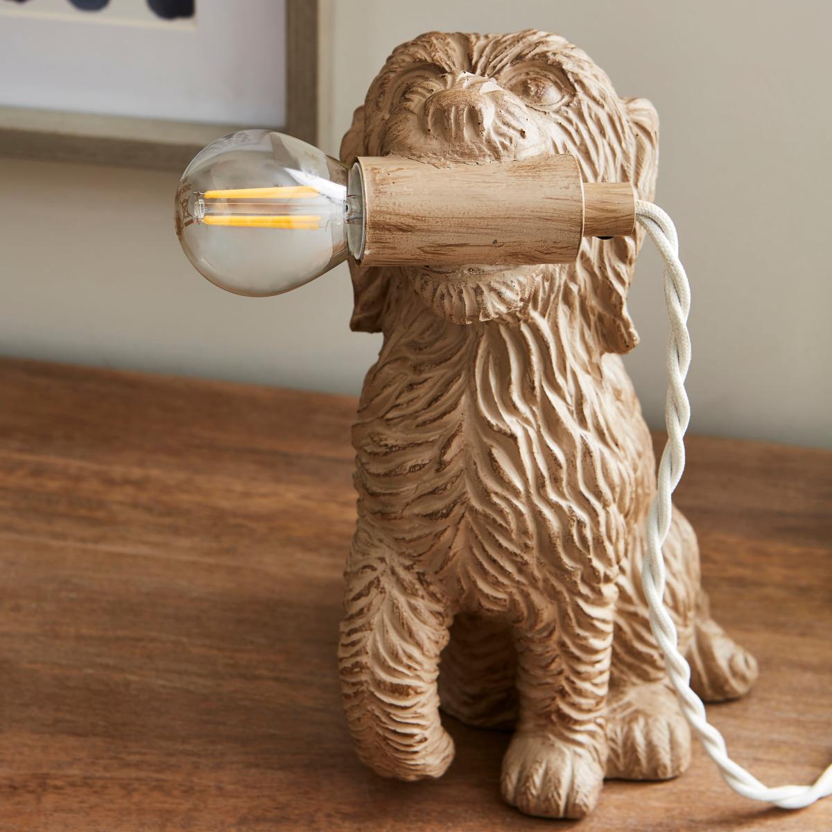 Reggie the Cockapoo Table Lamp Natural – image 5