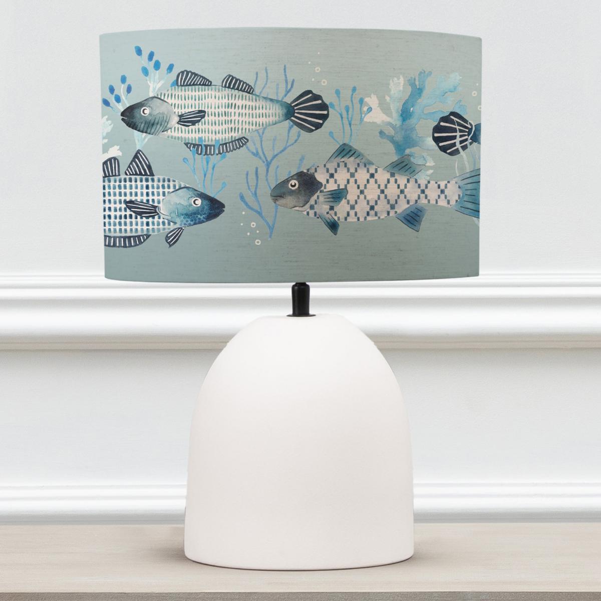 Larissa Table Lamp with Barbeau Shade Seafoam (Blue) – image 2