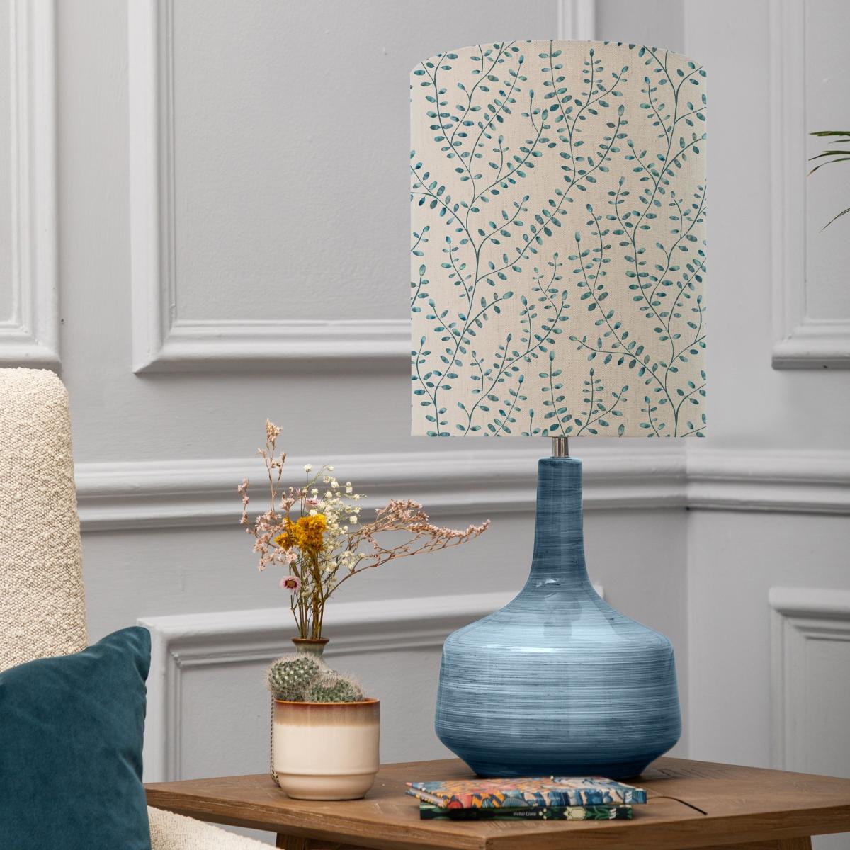 Eris Table Lamp with Eden Shade Eden Ocean Blue – image 1