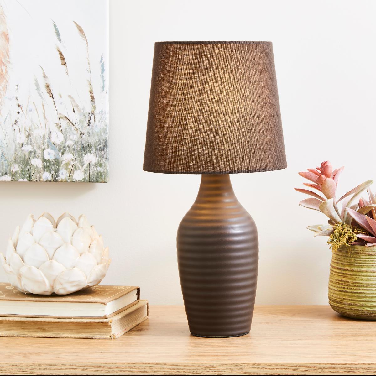 Luna Table Lamp Chocolate (Brown) – image 1