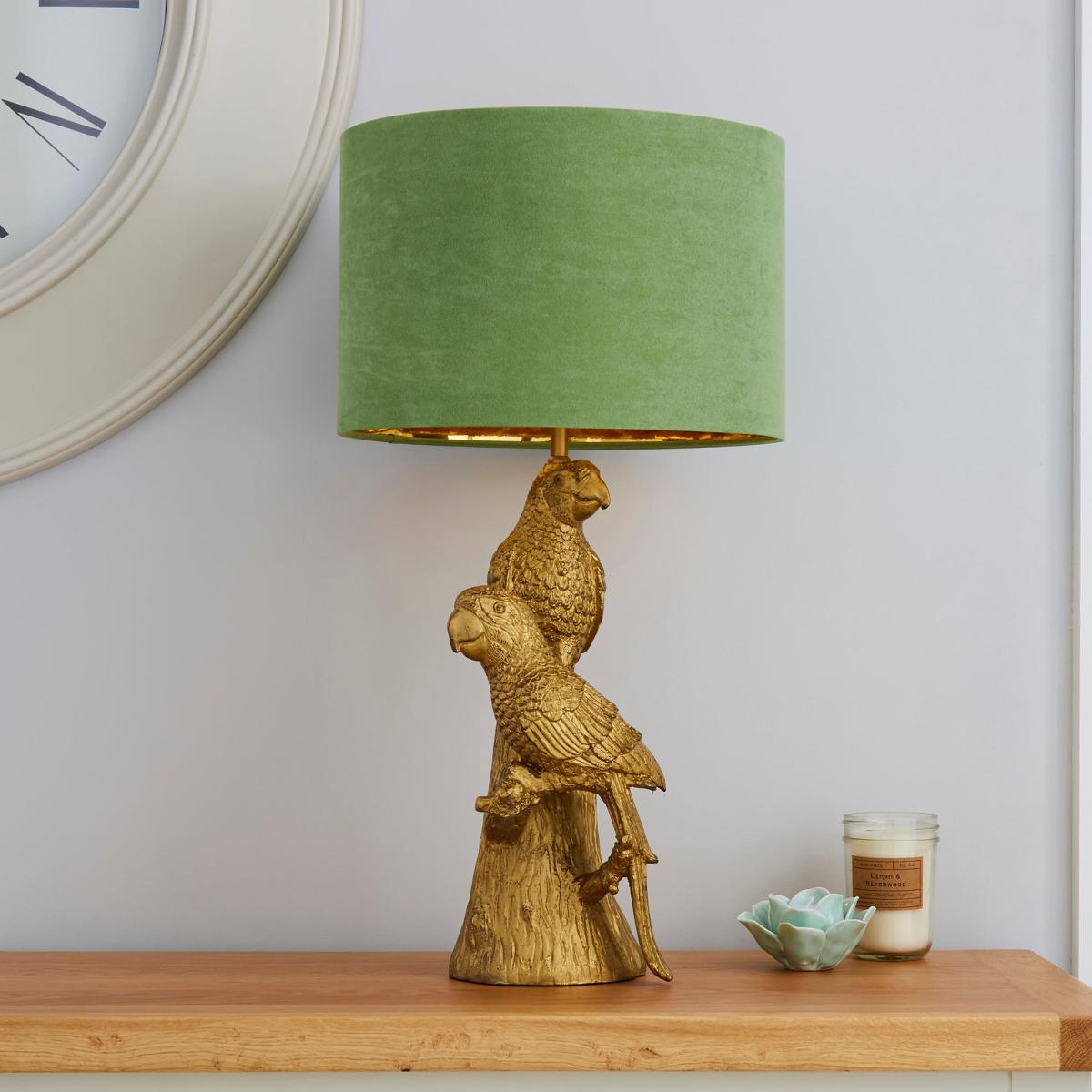 Polly Parrots Gold Table Lamp Gold – image 2