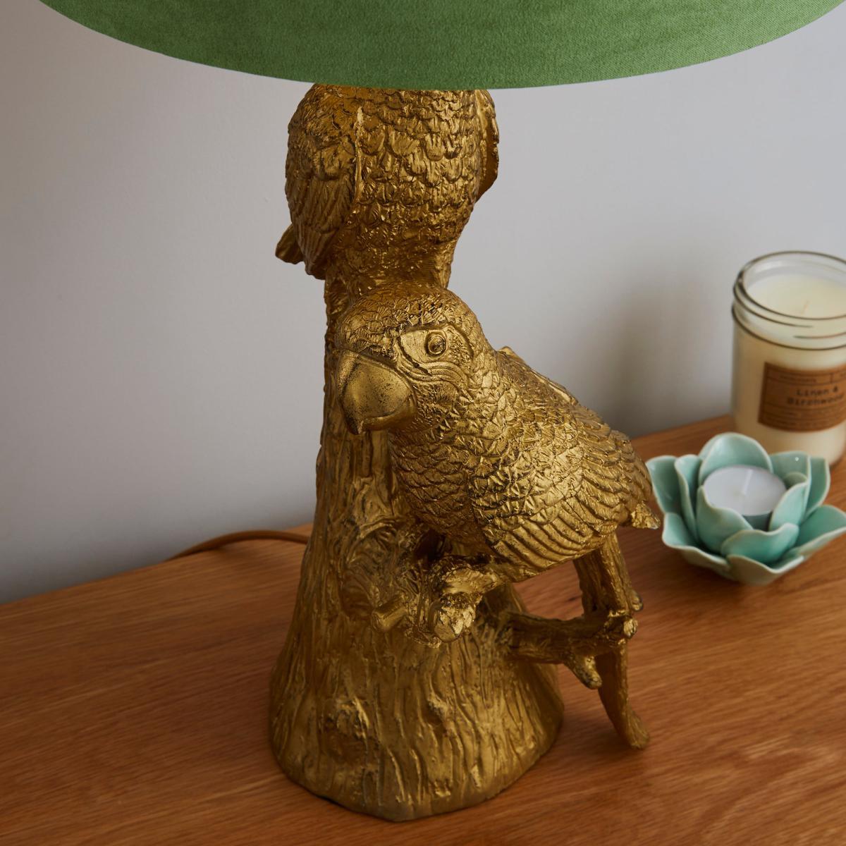 Polly Parrots Gold Table Lamp Gold – image 3