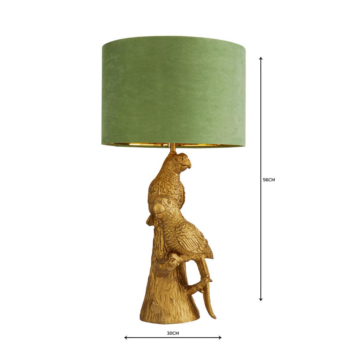 Polly Parrots Gold Table Lamp Gold – image 5