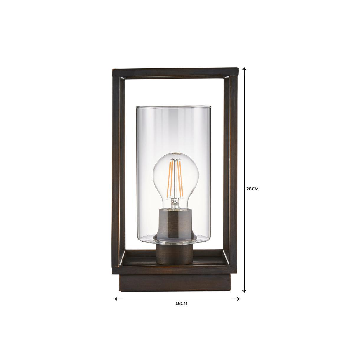London Bronze Industrial Table Lamp Bronze – image 6
