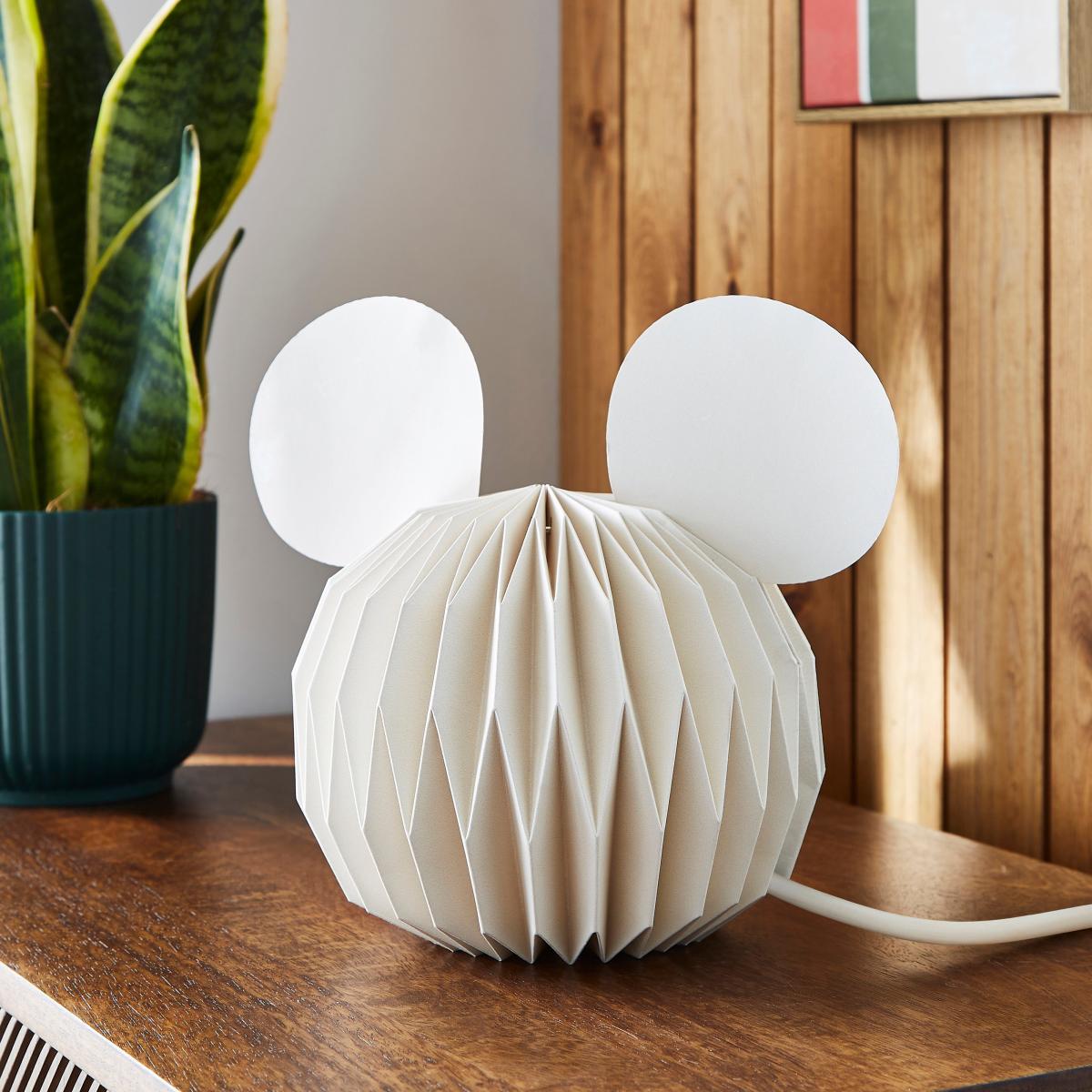 Disney Mickey Mouse White Origami Table Lamp White – image 2