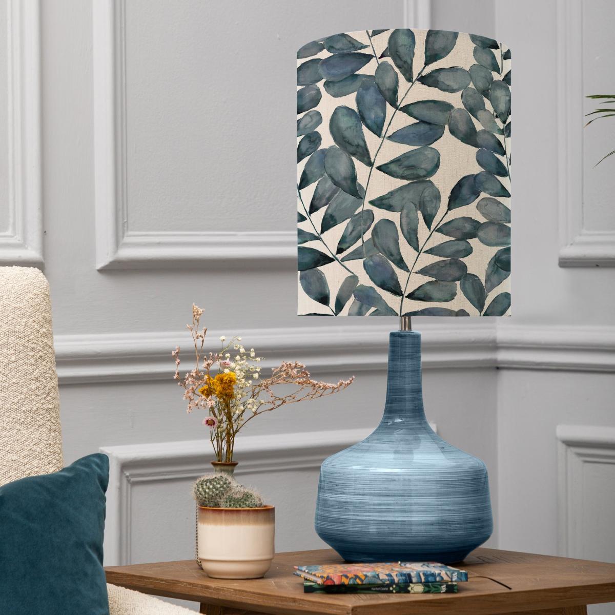 Eris Table Lamp with Rowan Shade Rowan River Blue – image 1