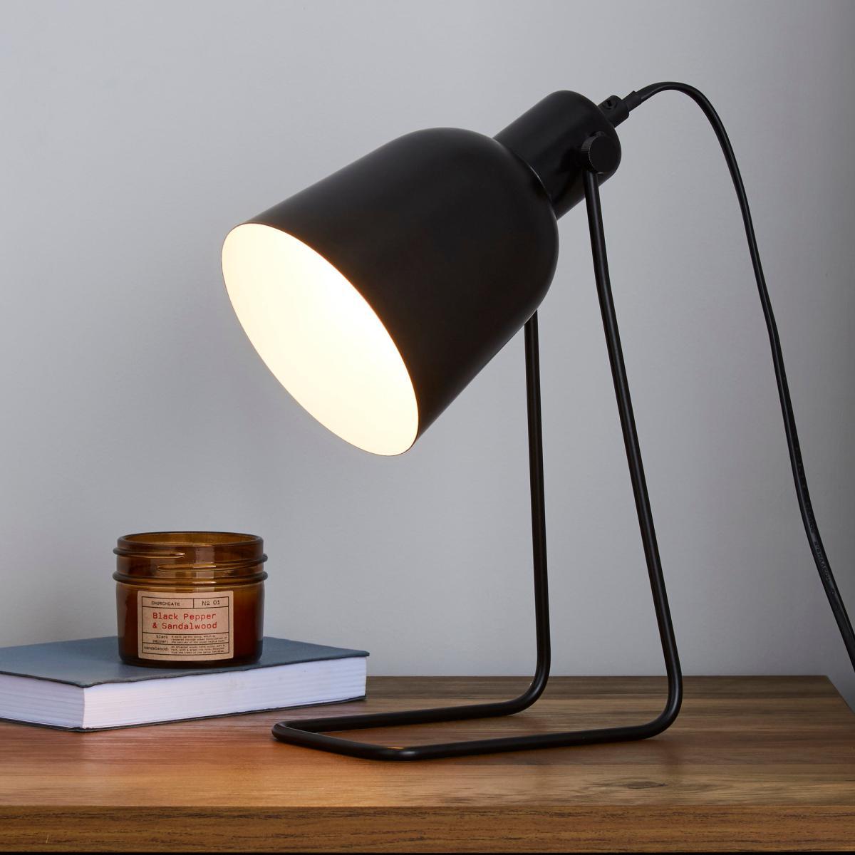 Sivas Leaning Wire Black Task Desk Lamp Black – image 1