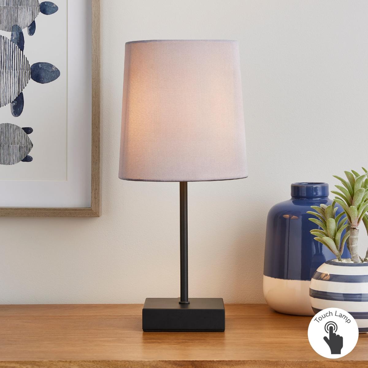 Landi Touch Dimmable Table Lamp Black – image 1