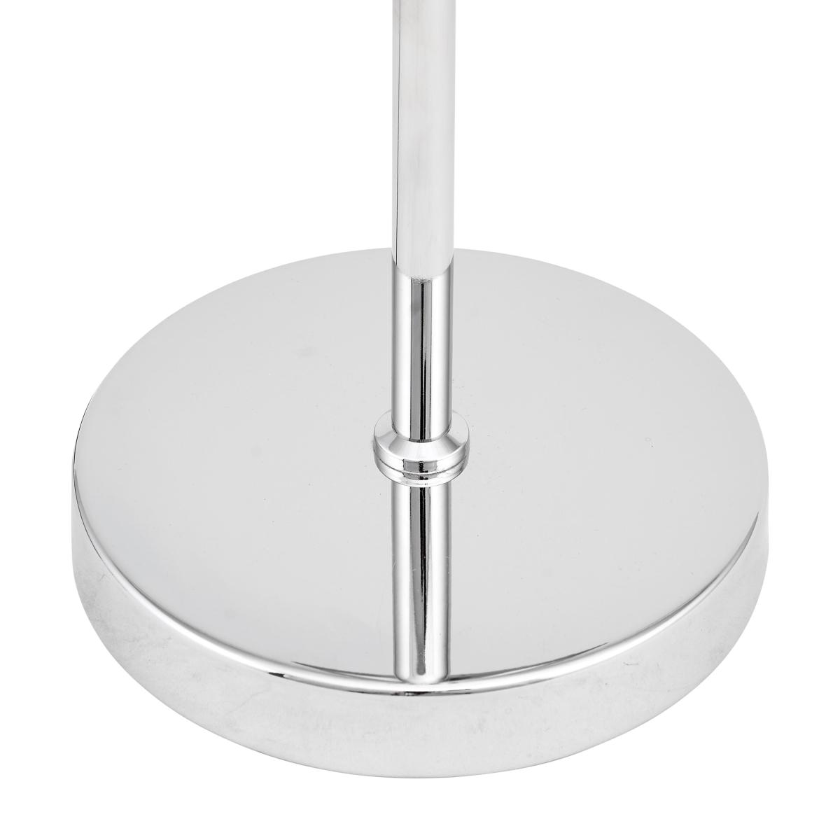 Monroe Waisted Glass and Metal Table Lamp Silver – image 6