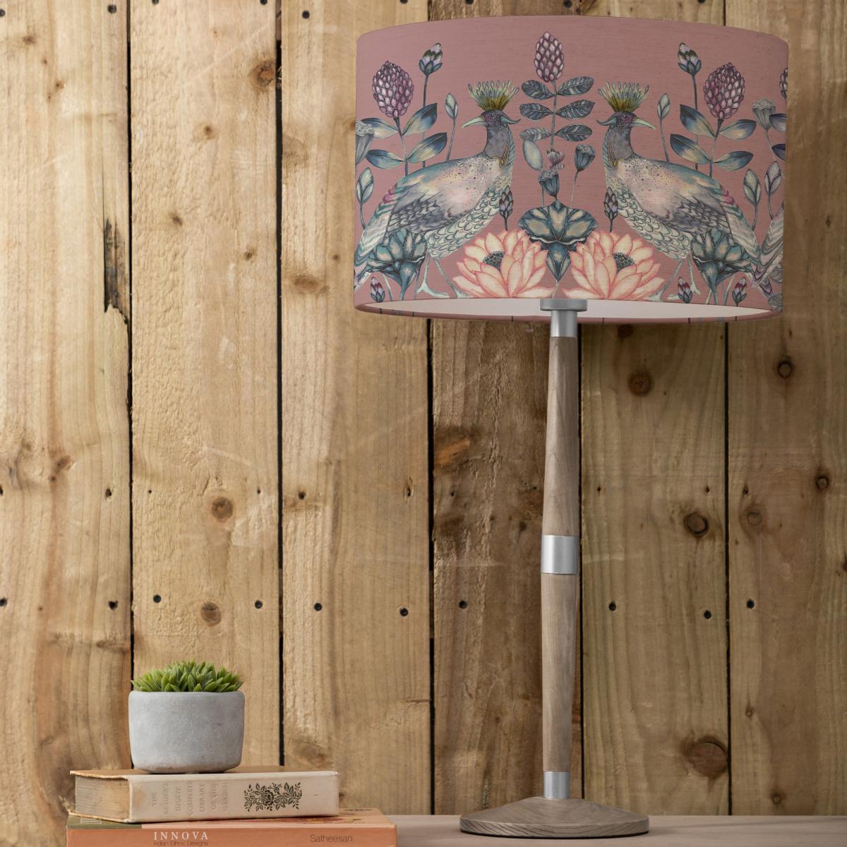 Solensis Large Table Lamp with Ahura Shade Ahura Mauve Purple – image 1