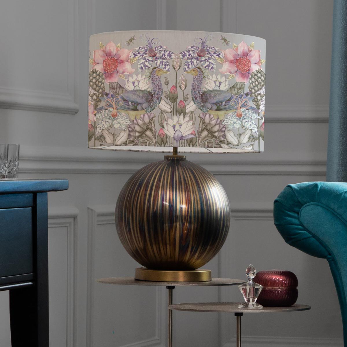 Belina Table Lamp with Acanthis Shade Bronze – image 1