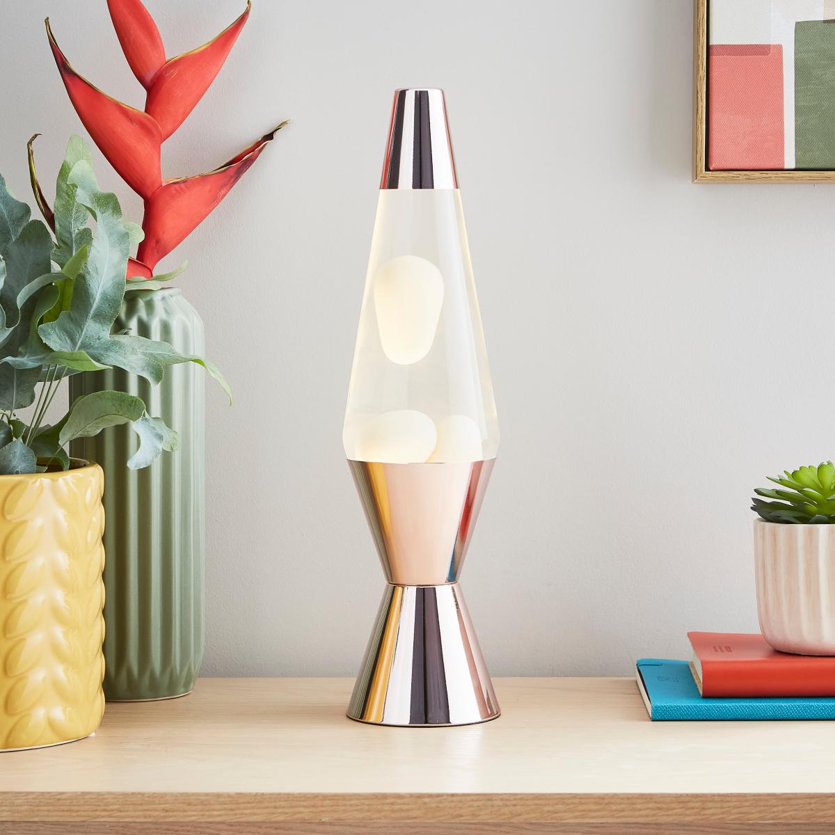Rose Gold Lava Lamp MultiColoured – image 1