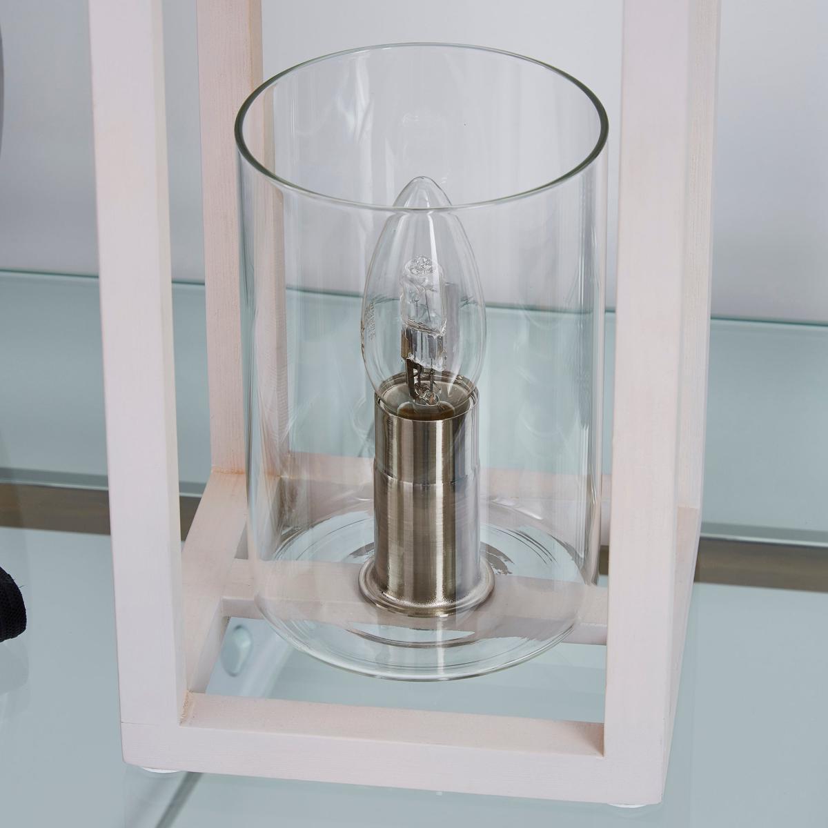 Tove Wooden Table Lamp Grey – image 3