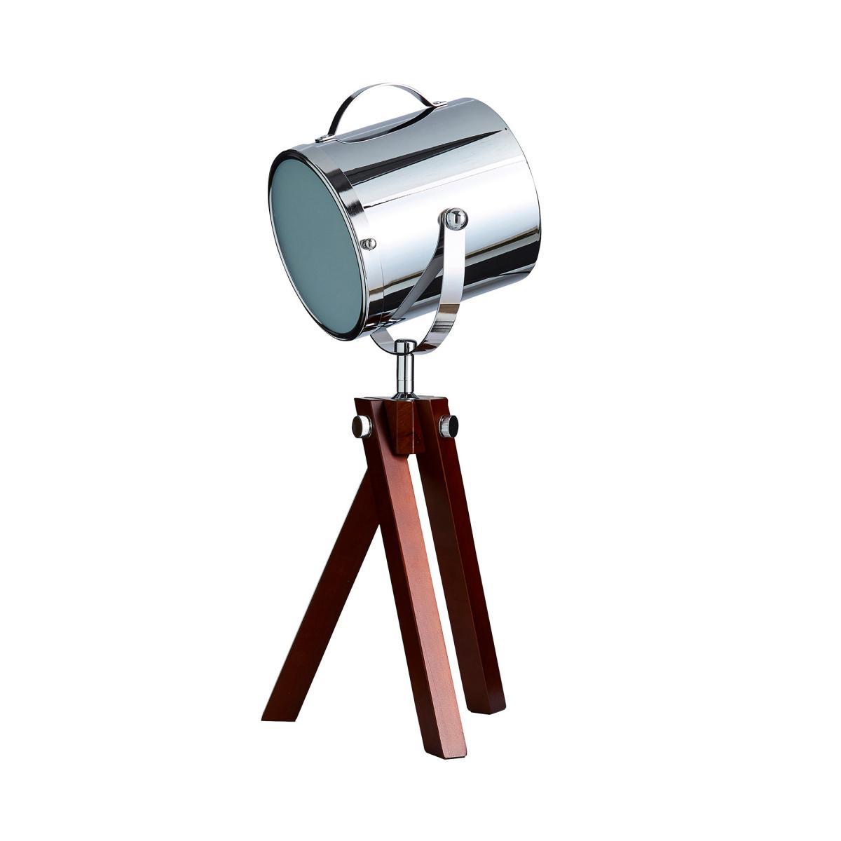 Carlton Camera Tripod Dark Wood Table Lamp Wood (Brown) – image 5
