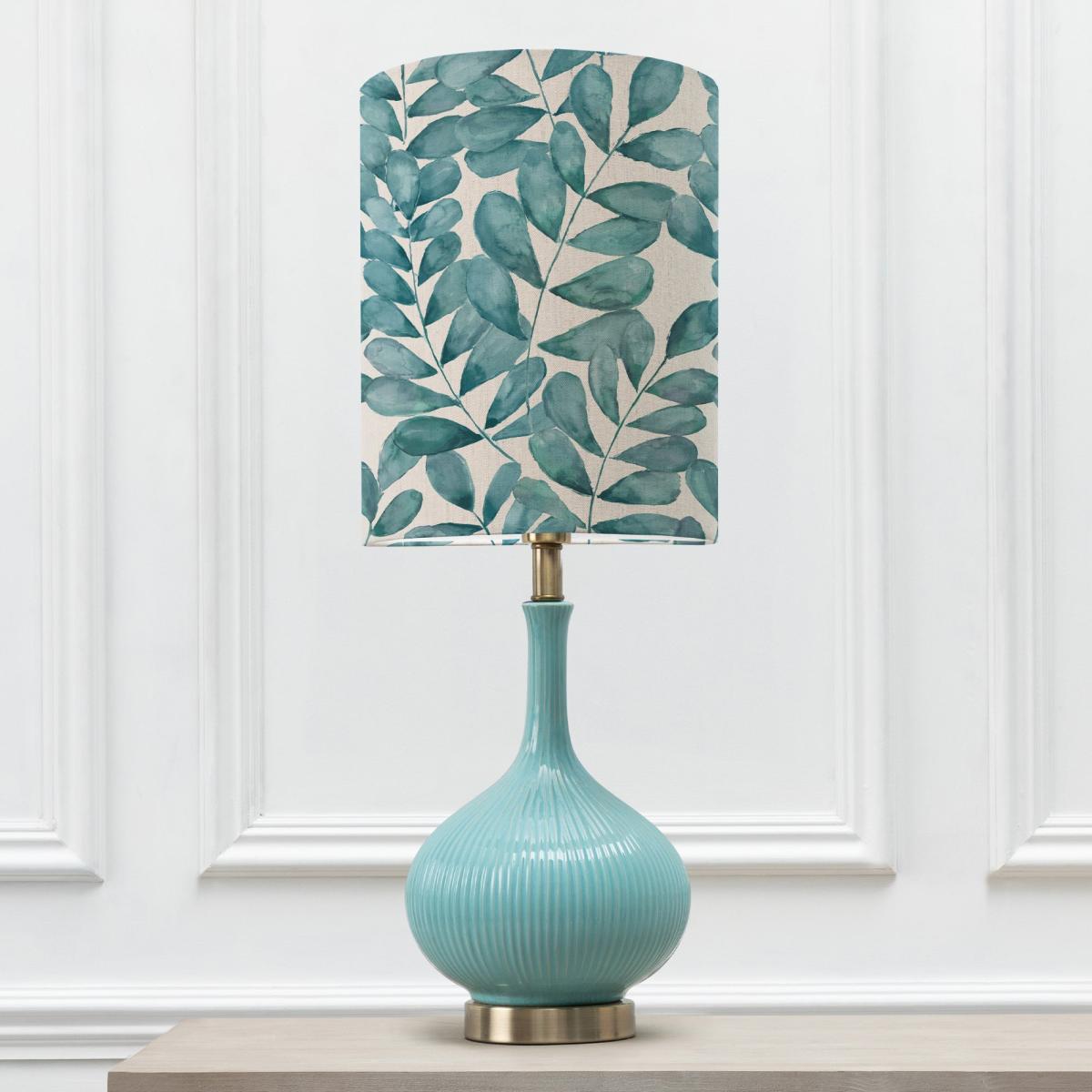 Ursula Table Lamp with Rowan Shade Rowan Aqua Blue – image 2