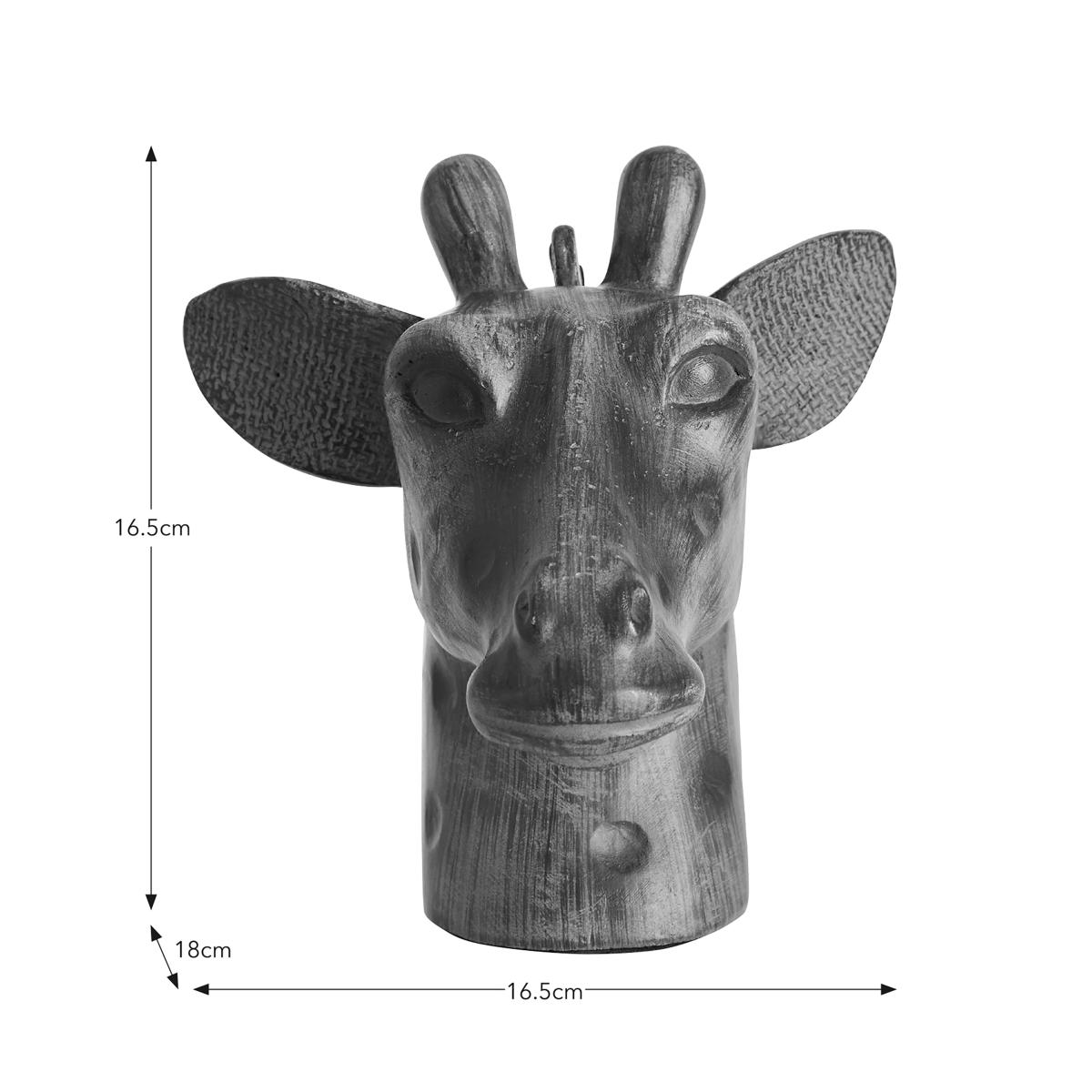 Giraffe Head Table Lamp Brown – image 5