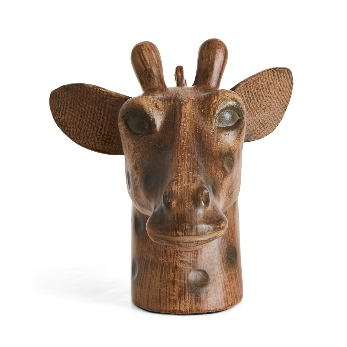 Giraffe Head Table Lamp Brown – image 7