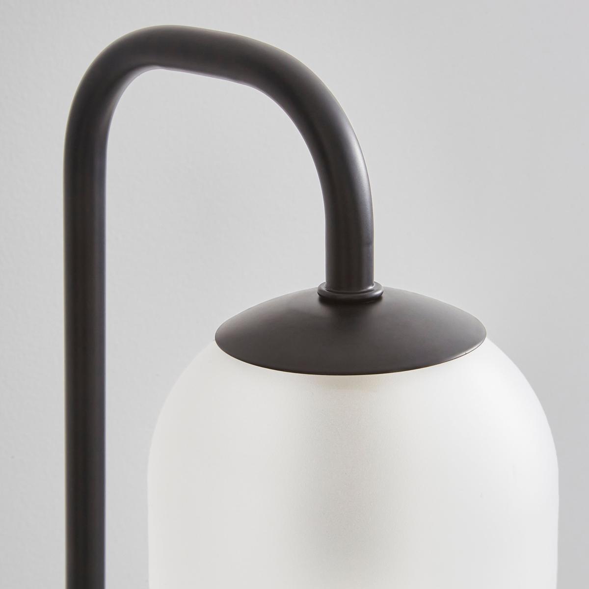 Palazzo Frosted Table Lamp Black – image 3