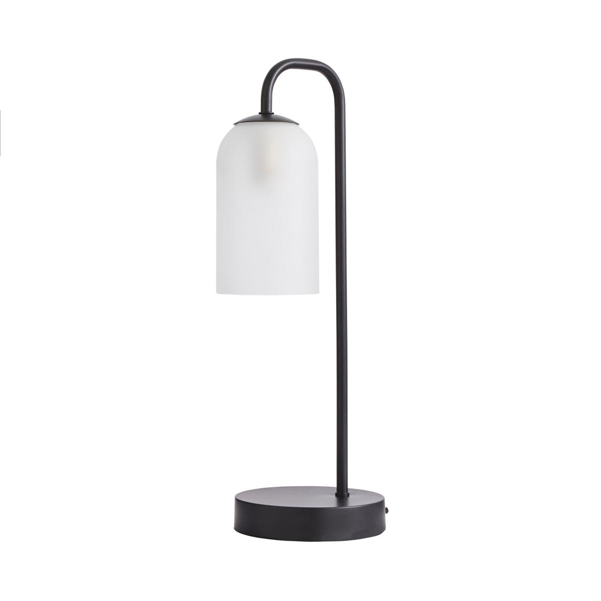 Palazzo Frosted Table Lamp Black – image 5