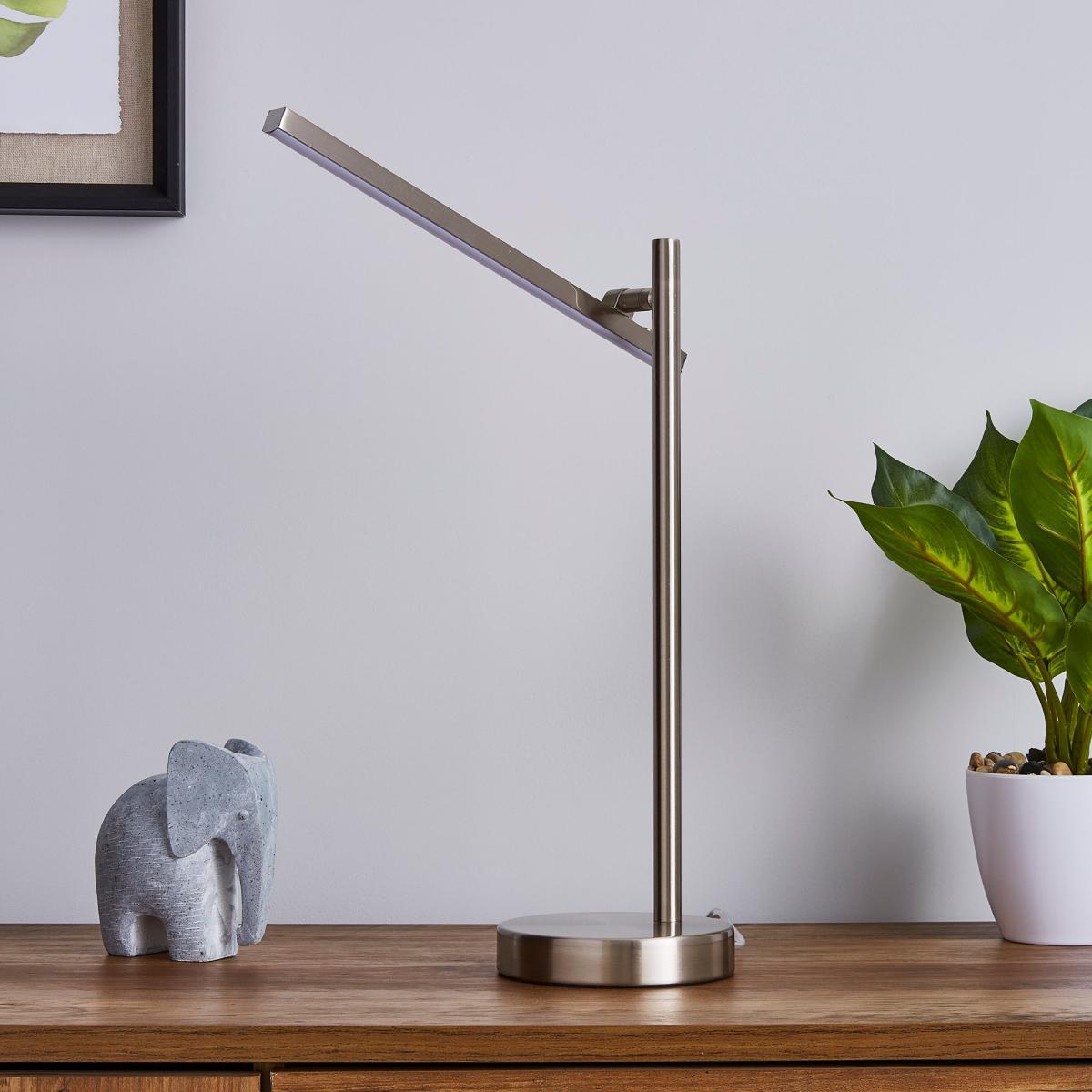 Talis Integrated LED Touch Dimmable Table Lamp Nickel – image 2