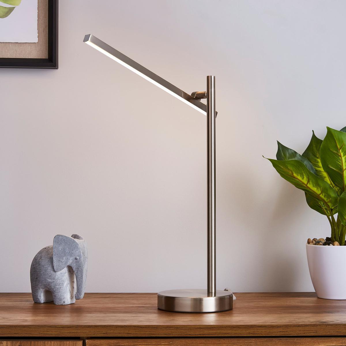 Talis Integrated LED Touch Dimmable Table Lamp Nickel – image 1