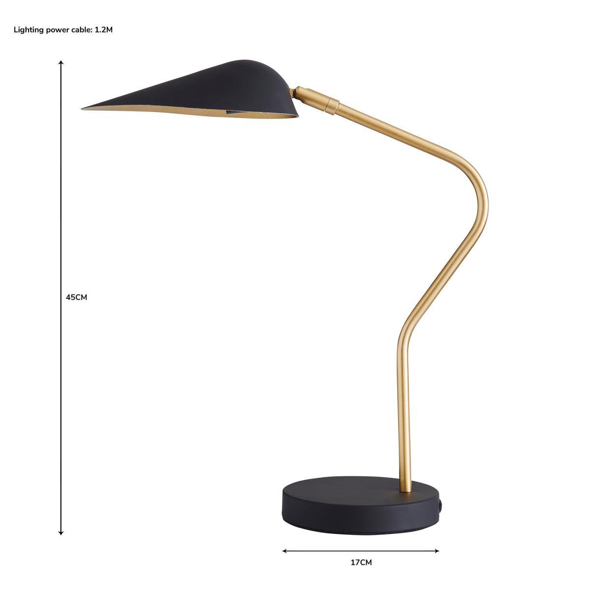 Savona Task Table Lamp Black Black – image 8