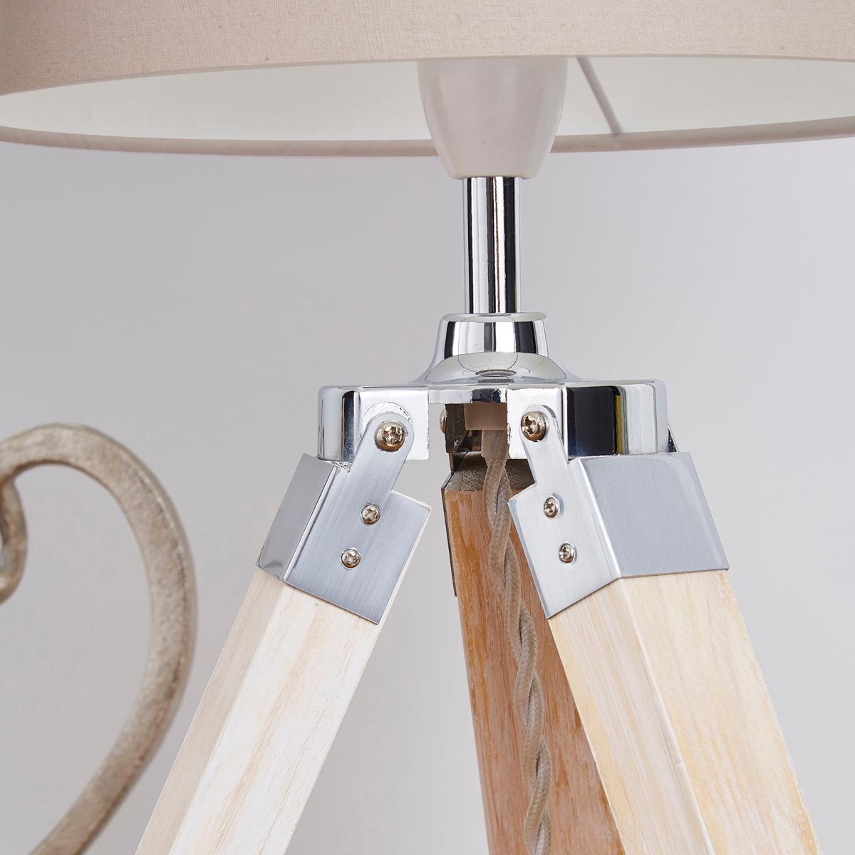 Trio Tripod Light Wood Table Lamp Brown – image 3