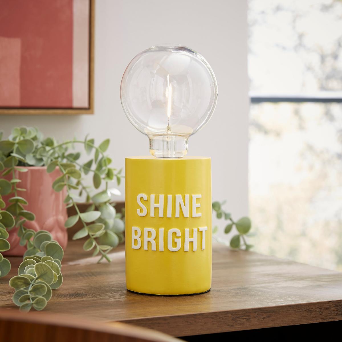 Shine Bright Bulb Holder Yellow – image 1