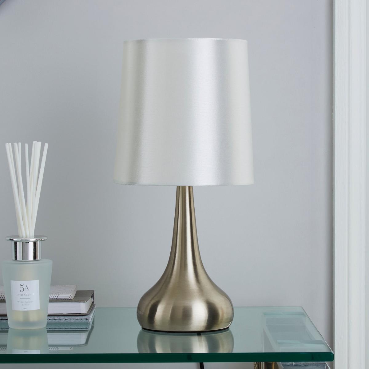 Rimini Set of 2 Cream Touch Dimmable Lamps Cream – image 3