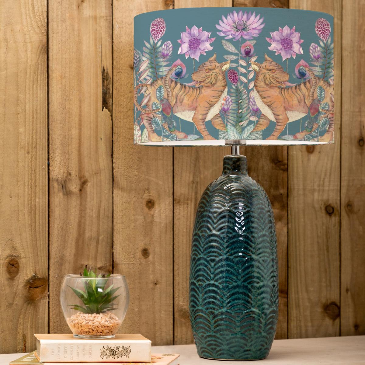 Jadis Table Lamp with Baghdev Shade Baghdev Navy Blue – image 1