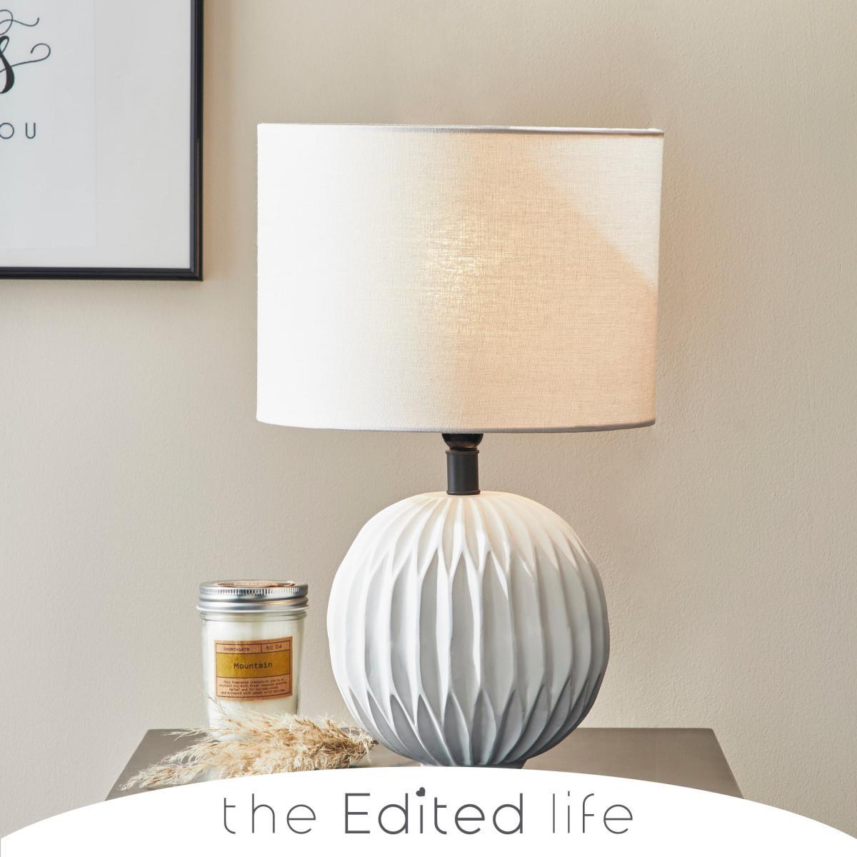 Ecomix Ball Shaped White Table Lamp White – image 1