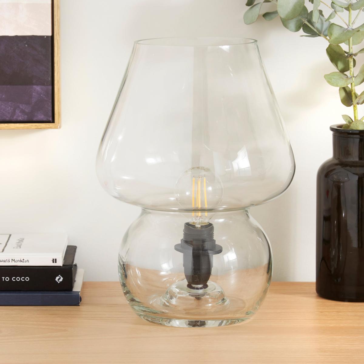 Evy Glass Table Lamp Clear – image 2