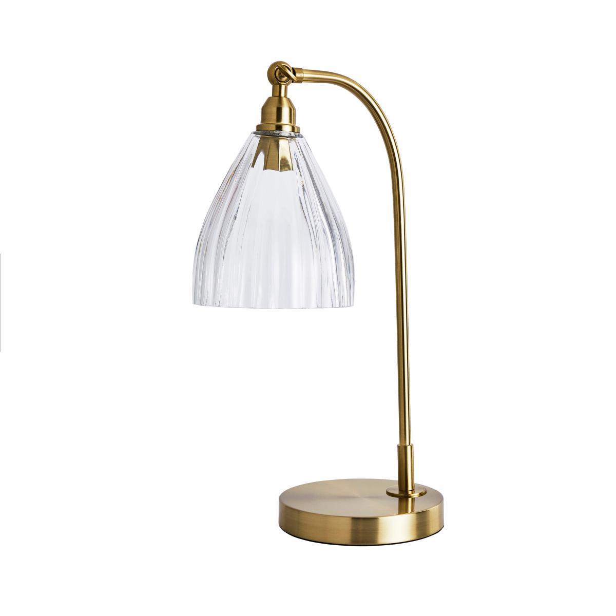Churchgate Allexton Glass Table Lamp Brass – image 5