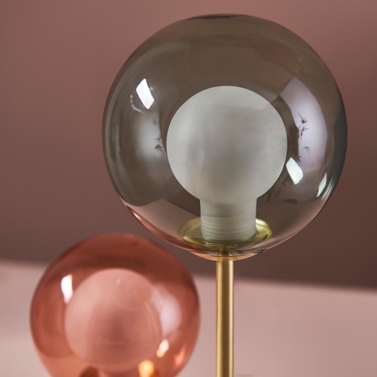 Eliza 2 Light Glass Table Lamp MultiColoured – image 3