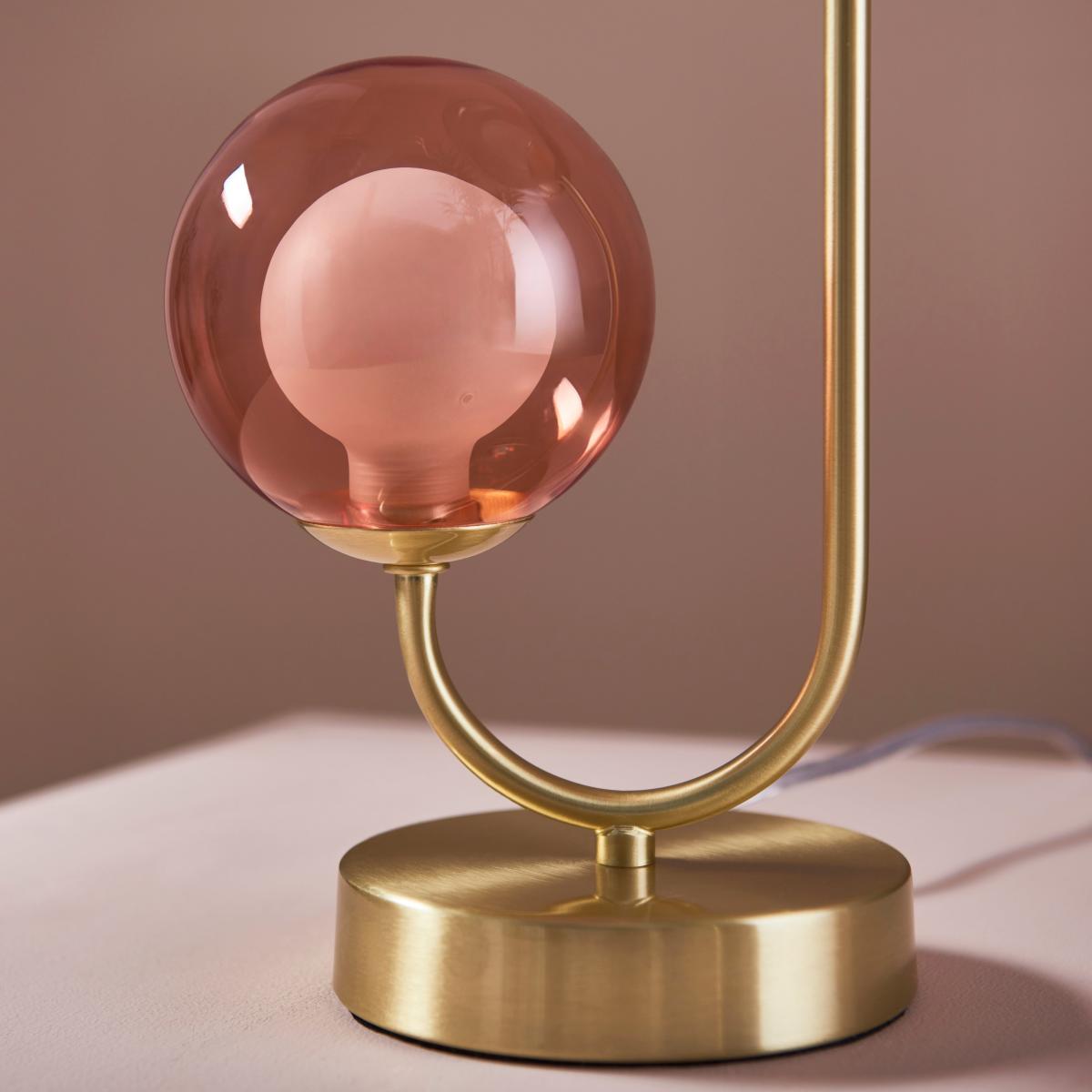 Eliza 2 Light Glass Table Lamp MultiColoured – image 4