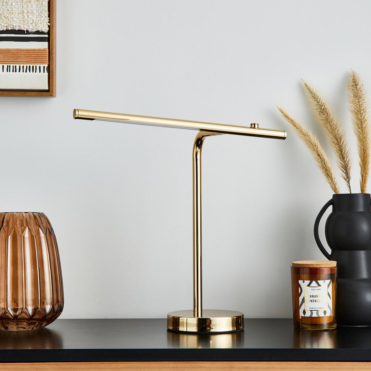 Jackson Integrated LED Dimmable Table Lamp Gold – image 4
