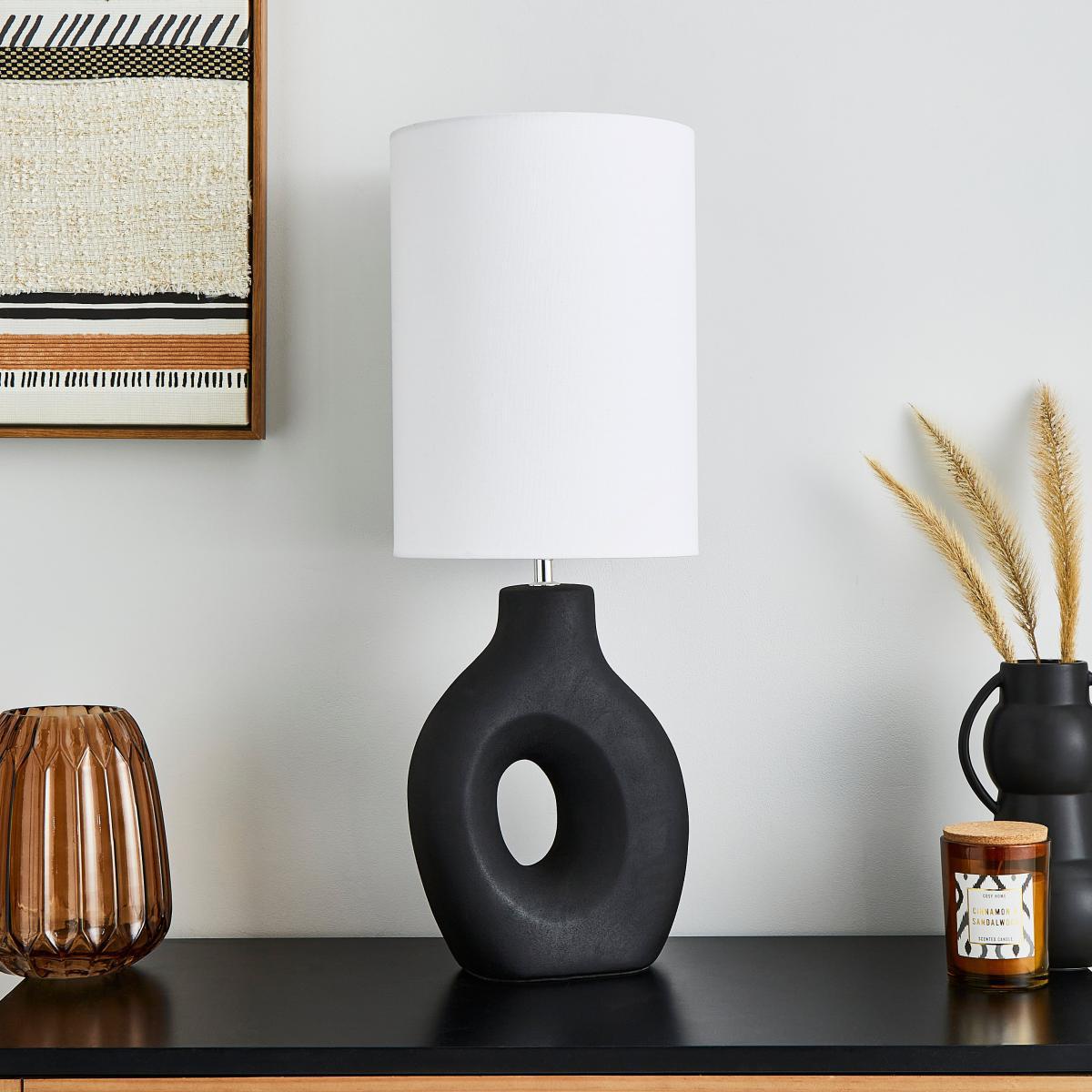 Dinah Sculptural Black Table Lamp Black – image 2