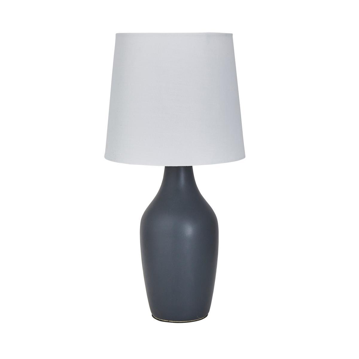 Ava Graphite and White Table Lamp White – image 5