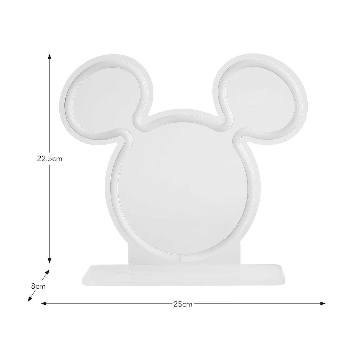 Disney Mickey Mouse Neon Table Light Clear – image 5