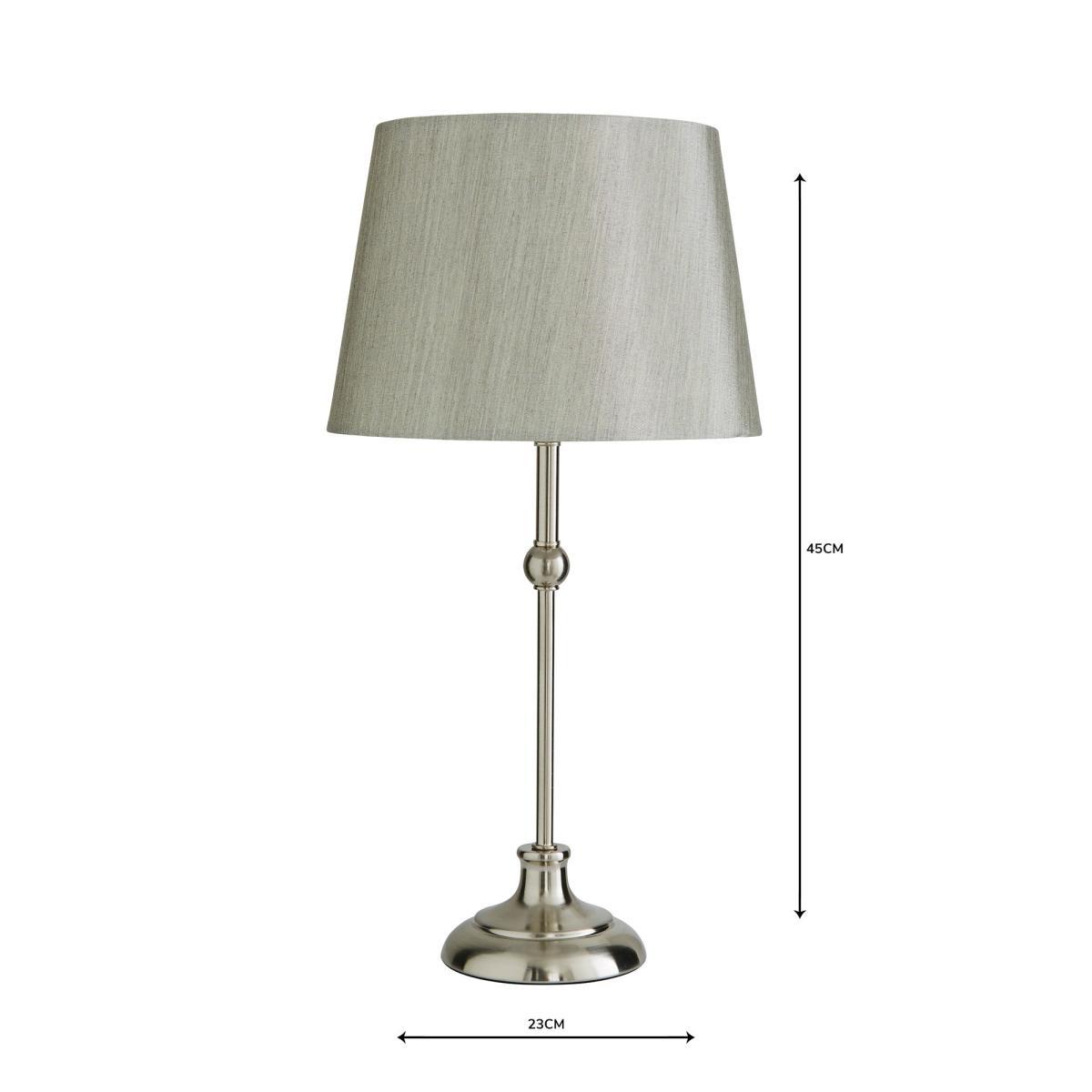 Metal Ball Nickel Table Lamp Silver – image 5