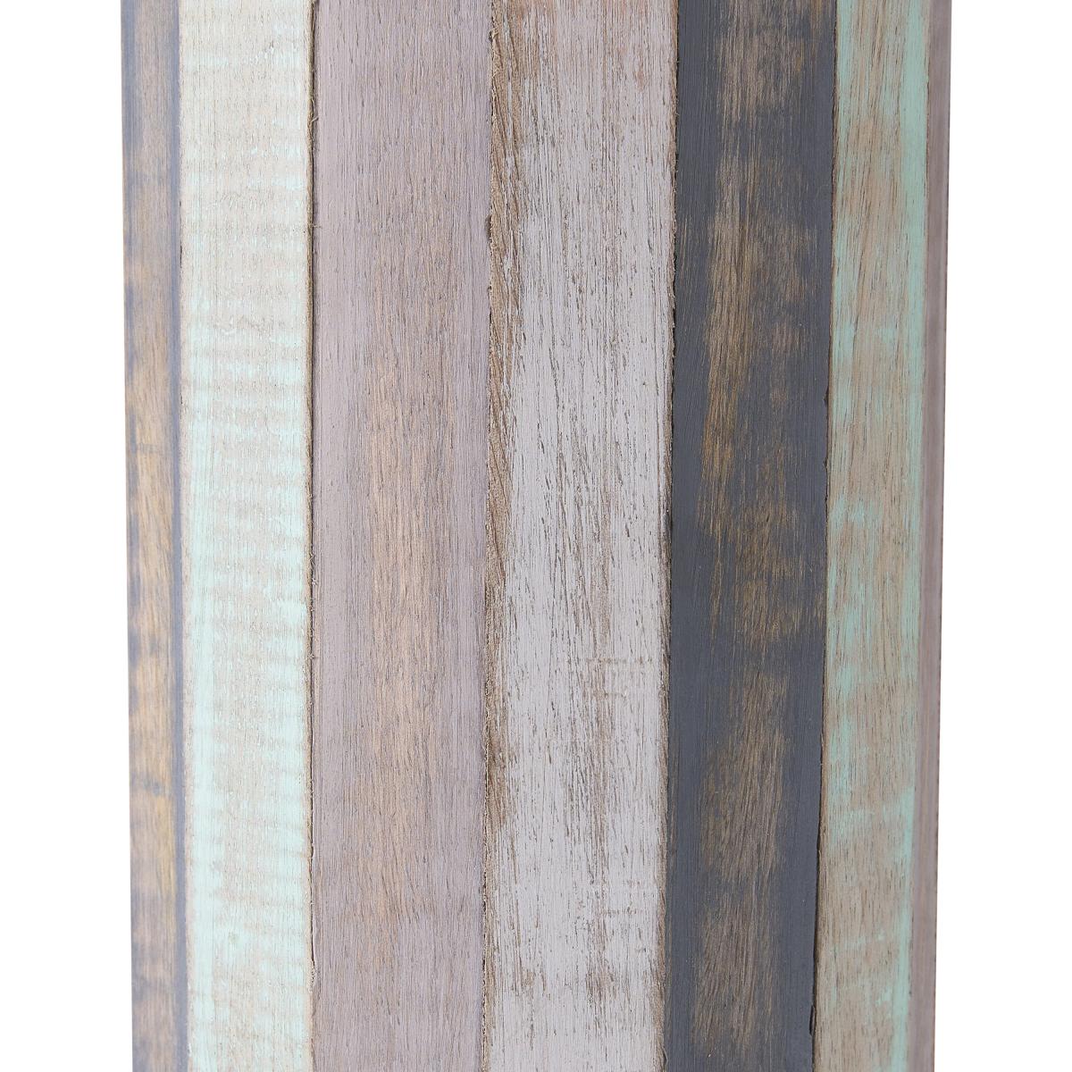 Kerala Distressed Sage Wood Table Lamp MultiColoured – image 4