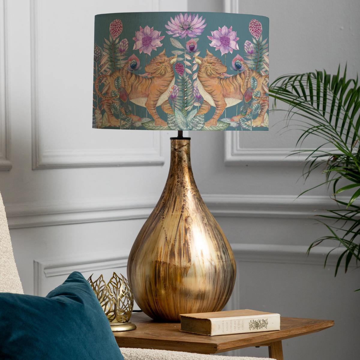 Allegra Table Lamp with Baghdev Shade Baghdev Navy Blue – image 1