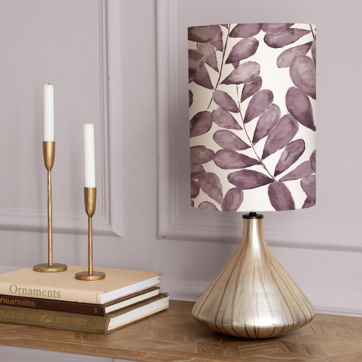 Luna Table Lamp with Rowan Shade Rowan Violet Purple – image 1