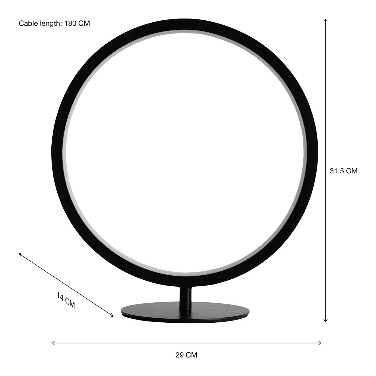 Langdon LED Table Lamp Black – image 6