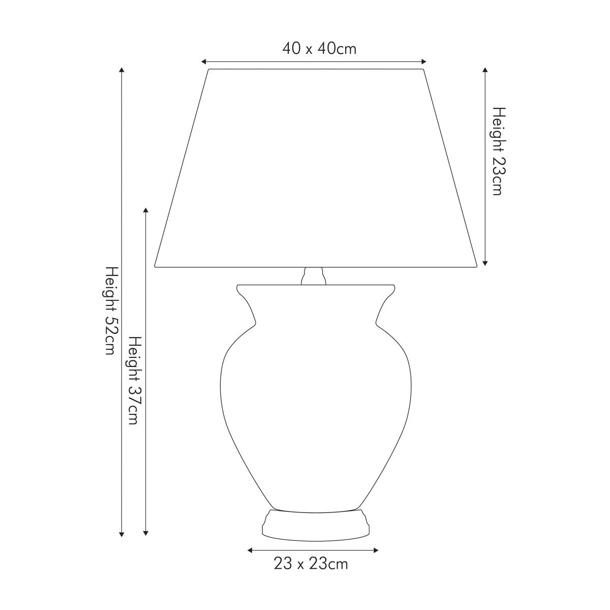 Hadley Cream Ceramic Table Lamp Cream – image 3