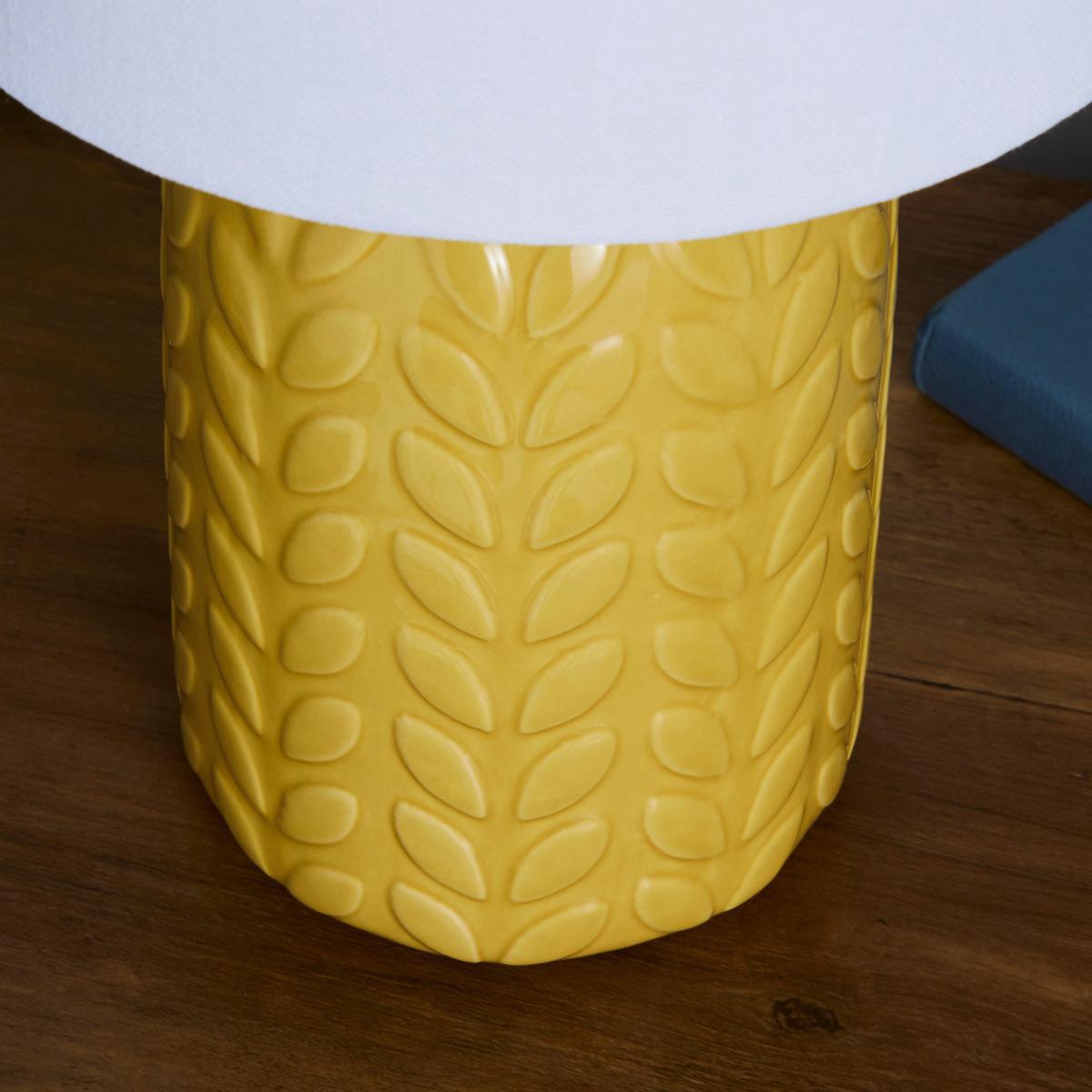 Magda Ceramic Ochre Table Lamp Ochre – image 3