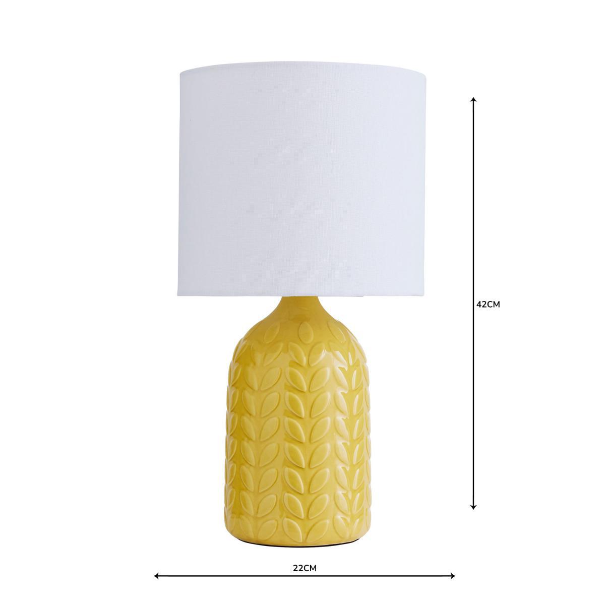Magda Ceramic Ochre Table Lamp Ochre – image 5