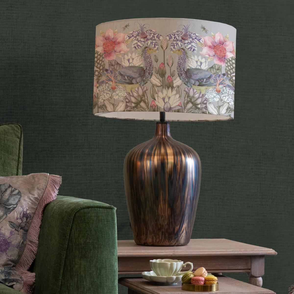 Olywn Table Lamp with Acanthis Shade Bronze – image 1